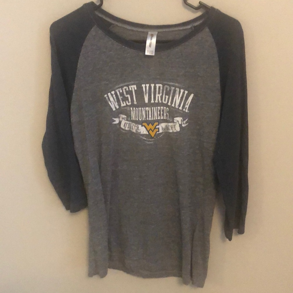 WVU 3/4 sleeve shirt